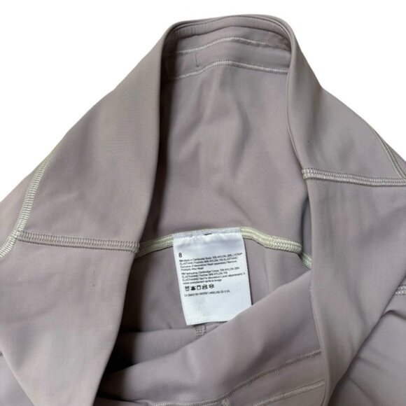 Lululemon Power Thru High Rise Leggings Women 25" Mauve Grey Size 8 - Picture 3 of 6